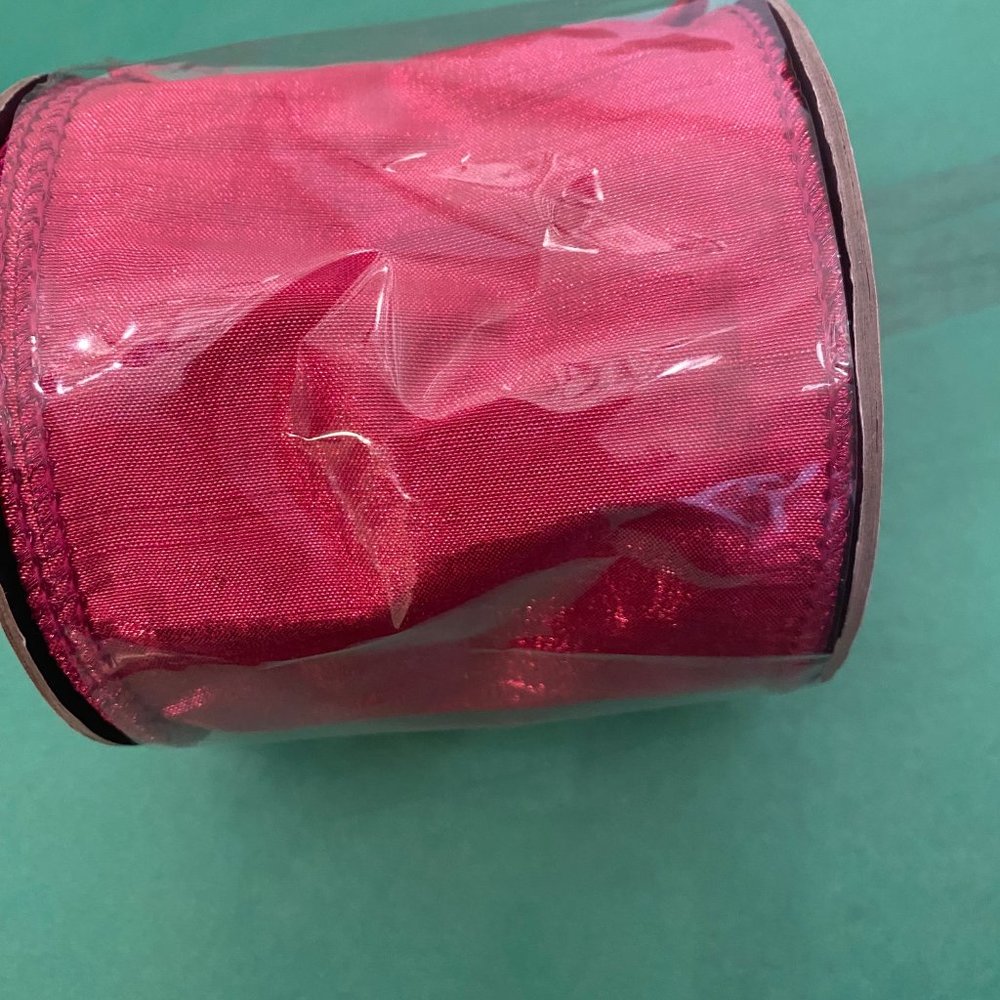 D. Stevens Metallic Dupion Trim Ribbon, 4"W x 10 Yards